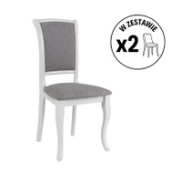 Zestaw 2 krzeseł MN-SC biały szary