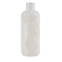 WAZON DEKORACYJNY ROMINA (02) O 12 X 33 CM KREMOWY