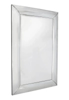 Lustro Bergamo 80/140cm klasyczne prostokątne w prostej lustrzanej ramie