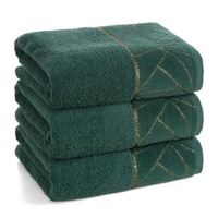 RĘCZNIK CLEO (06) 70 X 140 CM CIEMNOZIELONY